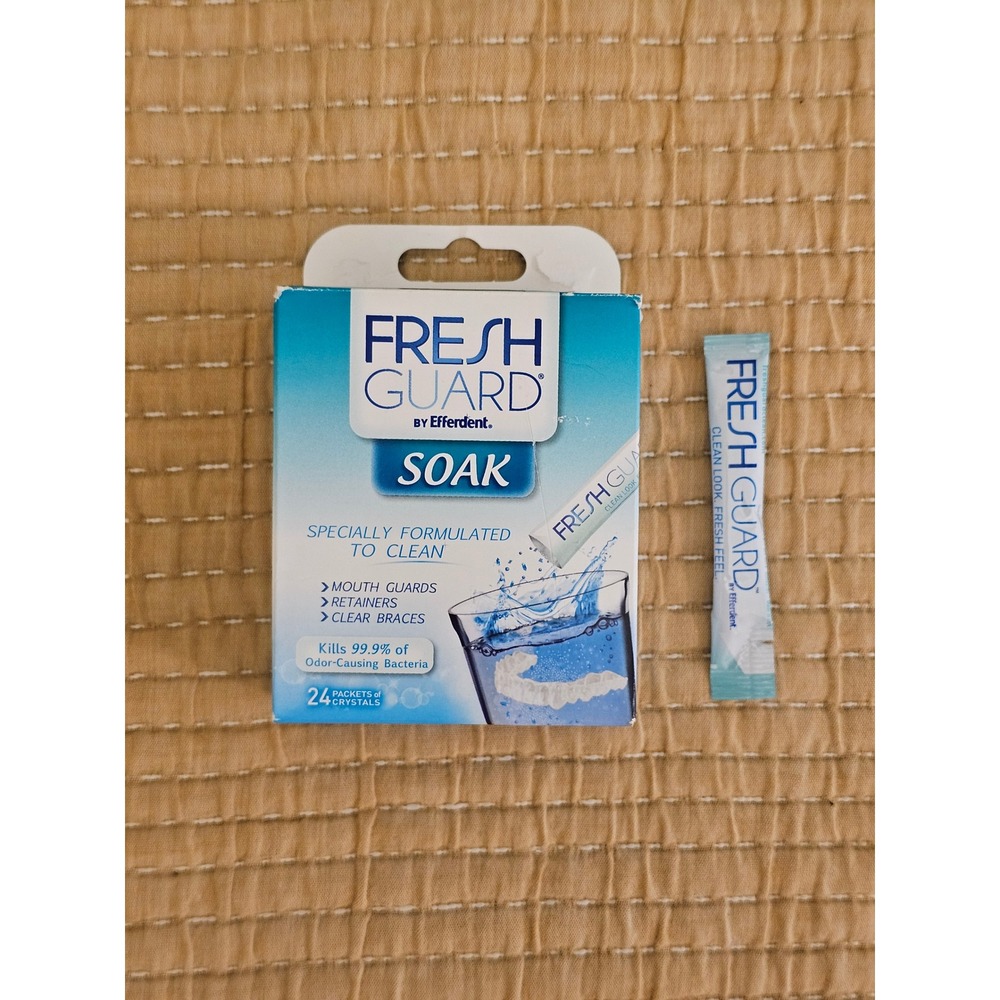 Fresh Guard by Efferdent Soak Cleaner for Retainers Mouth Guards Discontinued - Picture 2 of 6